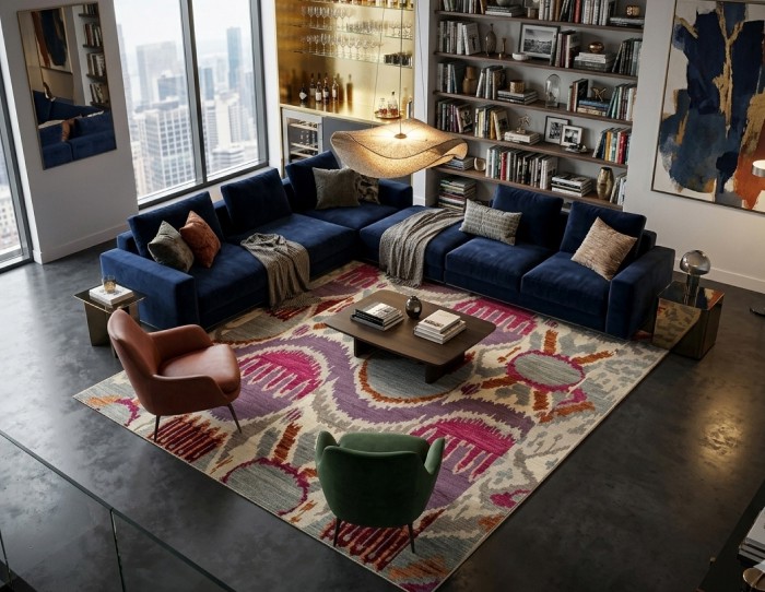 Multi color rugs
